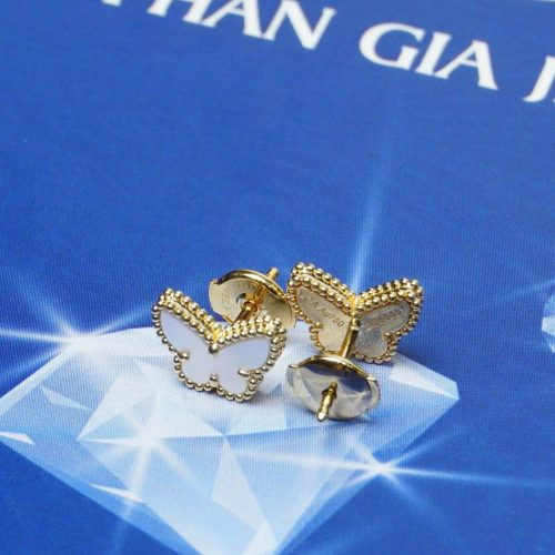 Khuyên Tai Sweet Alhambra Butterfly 18K Yellow Gold