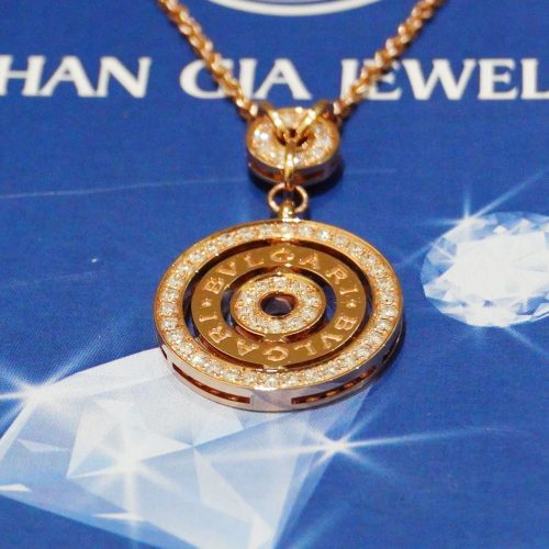 Dây Chuyền BVL Astrale Cerchi Diamond, 18K Rose Gold